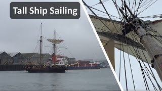 Tall ship sailing a top sail schooner amp Uk sailing [upl. by Nimrak]