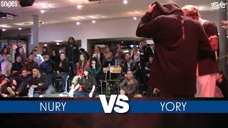 SNIPES FUNKIN STYLEZ 2019  Popping Best 8  NURY vs YORY [upl. by Nivri58]