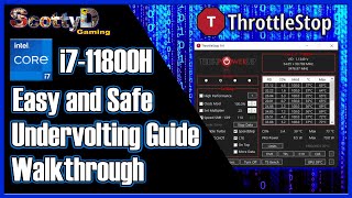 i7 11800H Undervolt Safe Quick Tutorial Plus Throttlestop Run on Start Guide Task Scheduler [upl. by Clive]