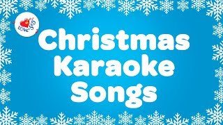 Christmas Songs Playlist Karaoke  Instrumental Christmas Music with Lyrics Love to Sing [upl. by Elletnuahs232]