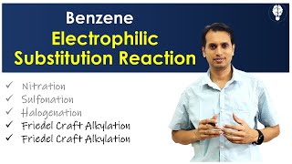 Benzene Part 7 Electrophilic Substitution Reactions  Friedel Crafts Alkylation and Acylation [upl. by Tedra]