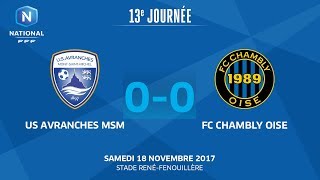 J13  US Avranches MSM  FC Chambly Oise 00 le replay [upl. by Karna916]