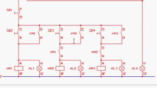 Automatismo cableado Arranque de tres motores trifásicos en cascada [upl. by Idas]