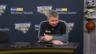 Full Press Conference Following Towson Mens Basketballs Loss to The University of Delaware [upl. by Garland]