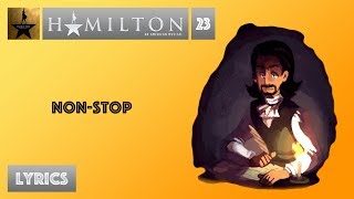 23 Hamilton  NonStop VIDEO LYRICS [upl. by Ycrep]