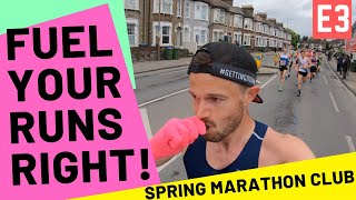 BEFORE DURING AND AFTER HOW TO FUEL YOUR MARATHON TRAINING AND RACES [upl. by Anawyt]