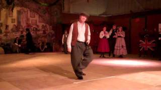 Oldstyle Irish step dance  Michael Riemer at the 2011 Dickens Fair [upl. by Ettesel]