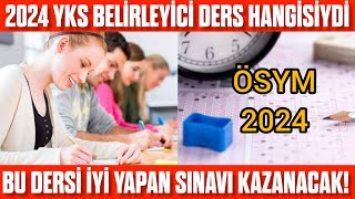 2024 YKS Belirleyici ders hangisiydi Bu dersi yapan KAZANACAK YKS 2024 zor muydu [upl. by Amihc13]