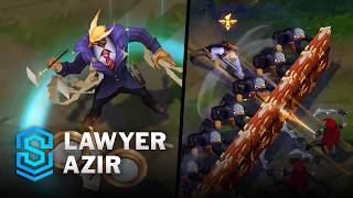 Lawyer Azir Skin Spotlight  PreRelease  PBE Preview  League of Legends [upl. by Albric]