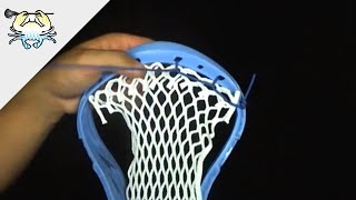 How to String a Lacrosse Head Topstring Triangle Technique [upl. by Hittel]