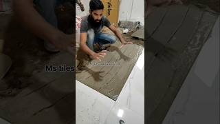 Floor tiles fitting 24 tiles install shorts shortvideo construction tiles [upl. by Allecsirp]