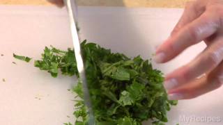 How To Mince Parsley [upl. by Ahsilahs501]