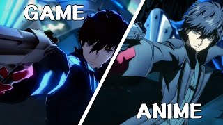 Satanael Shoots Yaldabaoth  Game VS Anime DUB P5A [upl. by Medwin]