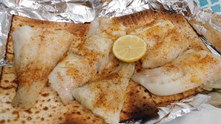 How to Grill Haddock fish Grilling Haddock on Matzos BreadWalmart Wild Caught Hoddock [upl. by Tanner]