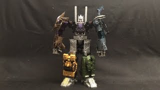 Stop Motion Review 091f  Combiner Wars Bruticus WiiU [upl. by Ladin]