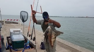 Fishing the North Jetty In Port Aransas [upl. by Rein]