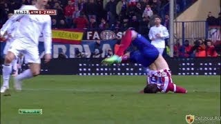 Cristiano Ronaldo Horrific Foul vs Atletico Madrid Copa Del Rey [upl. by Rennob]