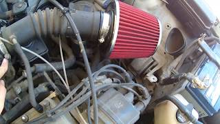 cone air filter sound on toyota corolla ae101 1993 xli wagon [upl. by Alphard]