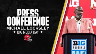 Maryland Football  Big Ten Media Day  Michael Locksley Press Conference [upl. by Ylac]