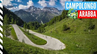 Dolomites Roadbike  Sellaronda  Passo Campolongo ➡ Arabba descent [upl. by Eillat]