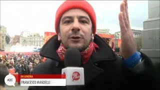 Francesco Mandelli in viaggio con Totò a Londra  Quelli che il calcio 18022018 [upl. by Nivlen]