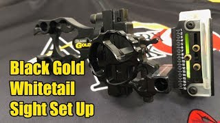 Black Gold Whitetail Sight Set Up and Instructions [upl. by Eniamor]