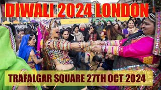 HAPPY DIWALI FESTIVAL 2024  VIRTUAL DIWALI TOUR  LONDON TRAFALGAR SQUARE 2024 [upl. by Enelahs]