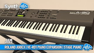 ROLAND A90EX  VERD1 PIANO EXPANSION  STAGE PIANO  Jam [upl. by Jain845]