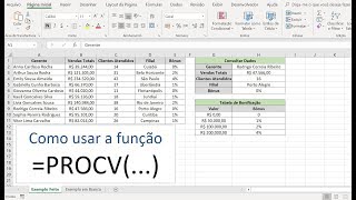 Função PROCV no Excel para Busca em Tabelas [upl. by Fairfax]