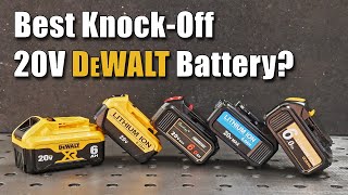 Which 20V Replacement DeWalt Battery is the BEST  Knockoffs VS DeWalt Comparison [upl. by Dnaltruoc]