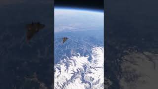 FLYING 80KM ABOVE THE HIMALAYAS  DARKSTAR plane mfs airplane aircraft aeroplane jet airforce [upl. by Annaierb515]