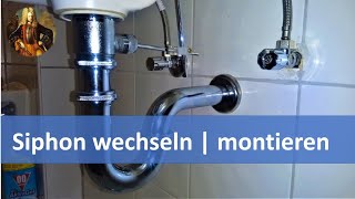 Siphon wechseln  austauschen  montieren [upl. by Hartwell]