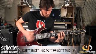 SCHECTER OMEN EXTREME 7 DEMO BY MAURO PAGANELLI [upl. by Minna]