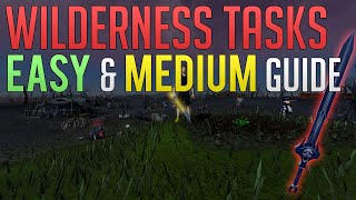 Easy amp Medium wilderness tasks guide  Runescape 3 [upl. by Yetak346]