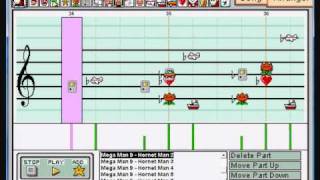 Hornet Dance  Hornet Man Stage III Inti Records  Megaman 9  Rockman 9 on Mario Paint [upl. by Nyre]