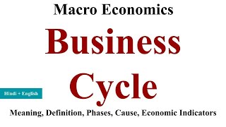 Business Cycle and its phases causes business cycle macroeconomics business cycle in hindi [upl. by Enirod]