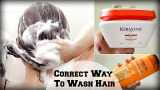 How To Apply SHAMPOO amp CONDITION HAIR Correctly  Hair Wash Routine For Thick  Healthy Hair [upl. by Nixon]