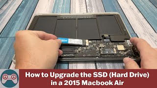 How to Upgrade the Hard Drive NVMe SSD in a 2015 Macbook Air [upl. by Sualkcin]