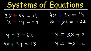 Solving Systems of Equations By Elimination amp Substitution With 2 Variables [upl. by Eintrok737]