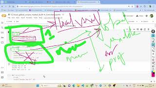 local scope and global scope in functions in python in telugu [upl. by Aubrie]