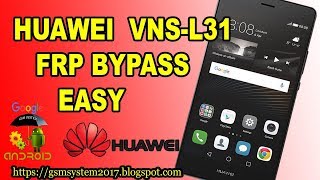 HUAWEI VNS L31 FRP BYPASS EASY [upl. by Yllut]