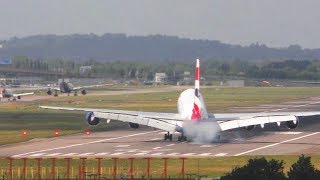 Crosswind Landings London Heathrow Airport [upl. by Nitsirc]