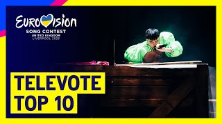 Televote Top 10  Eurovision Song Contest 2023  UnitedByMusic 🇺🇦🇬🇧 [upl. by Tallu]