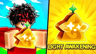 LIGHT FRUIT Awakening is INSANLY OVERPOWERED in Blox Fruits [upl. by Eilatan789]