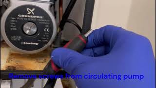 How to replace circulating pump head on an Ideal Logic boiler step by step [upl. by Balkin]