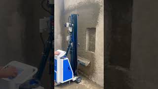 advanced plastering spraying construction civilengineering wallsmooth [upl. by Lednar]