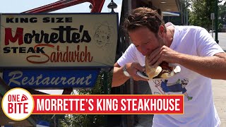 Barstool Steak Sandwich Review  Morrettes King Steakhouse Schenectady NY [upl. by Maribeth]