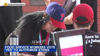 Majority of Aramark workers vote to authorize strike against operations at Citizens Bank Park [upl. by Liddie]