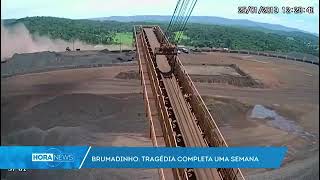 Brumadinho vídeo mostra momento exato do rompimento da barragem carros sendo soterrados pela lama [upl. by Esoranna]