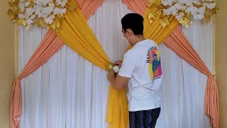 DIY BIRTHDAY BACKDROP DECORATION IDEAS  EASY DIY BIRTHDAY DECORATION IDEAS Rex Montalbo [upl. by Amye]